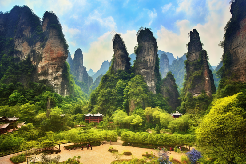 张家界国家森林公园群山摄影实拍,高清,摄影图,摄影图片,图片大全,摄影图免费下载